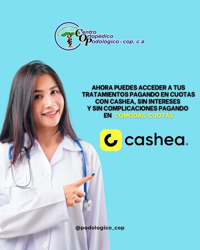 En el Centro Ortopédico Podológico ahora puedes acceder a tus tratamientos médicos y consultas pagando en cuotas con Cashea, sin intereses y sin complicaciones. 

¡Cuida tu salud y tu bolsillo!’ 😊

#cashea #centroortopedicopodologico #serviciomedico