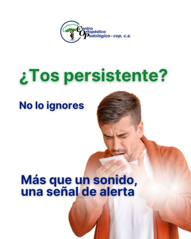 😣Tos persistente? 😊 No lo ignores. 
Más que un sonido, es una señal de alerta.

En el Centro Ortopédico Podológico COP, sabemos que la salud es lo primero. Una tos que no cesa puede ser un indicativo de problemas respiratorios o de otros trastornos que requieren atención. No subestimes este síntoma; tu bienestar es fundamental.✨

👩‍⚕️ En COP, te ofrecemos:
• Evaluaciones personalizadas para identificar la causa de tu tos.
• Consejos y tratamientos adecuados para aliviar tus síntomas.
• Un equipo de profesionales comprometidos con tu salud y bienestar.

No dejes que una tos persistente afecte tu calidad de vida. ¡Visítanos y cuida de tu salud hoy mismo! 

📞 Contáctanos para más información y agenda tu cita. Tu bienestar es nuestra prioridad.

#saludrespiratoria 
#clinicaintegral
#podologicocop
#asistenciainmediata
#salud
